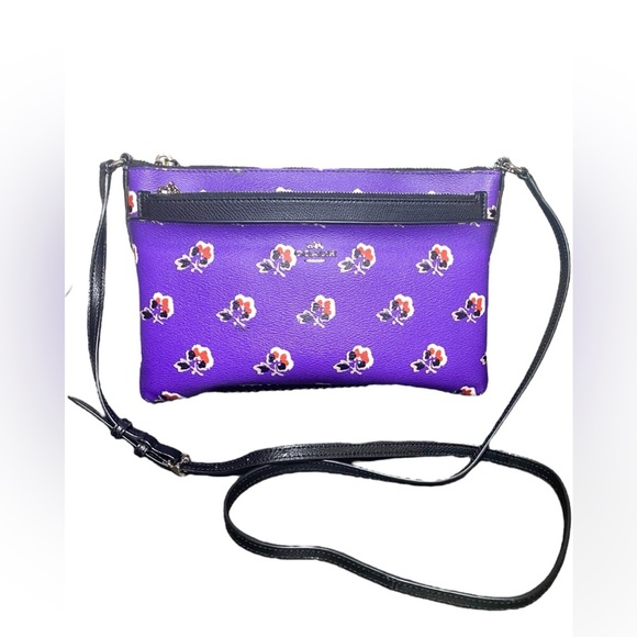 Coach-Bramble Rose Floral Crossbody (0118) - Picture 1 of 7